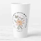 感動的フローラデザイン カフェラテマグ (正面)