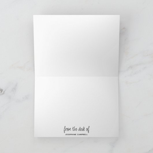 感動的フローラモノグラムの聖なる書物、 経典 ノートカード (内部)