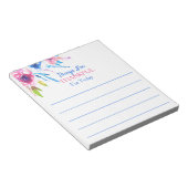 感動的フローラ恵みのアラーム ノートパッド (アングル)