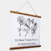 感動的フローラ 吊り下げ型タペストリー (傾斜あり)