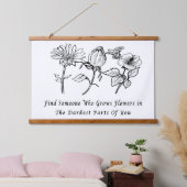 感動的フローラ 吊り下げ型タペストリー (寝室)