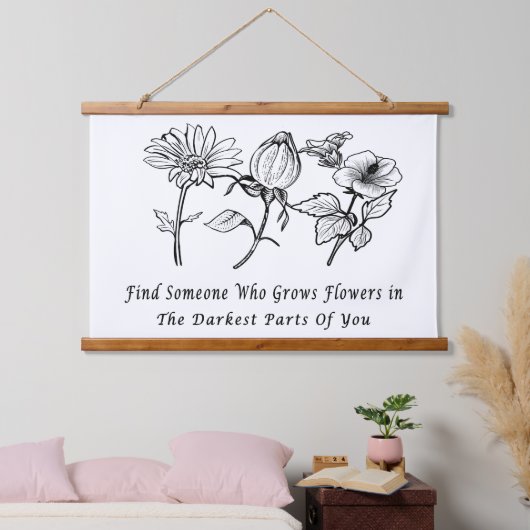 感動的フローラ 吊り下げ型タペストリー (寝室)