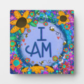 感動的フローラ（昆虫）マルハナバチアイアム引用文 フォトプラーク (正面)