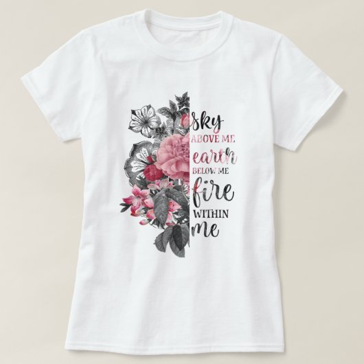感動的フローラ Tシャツ (デザイン正面)
