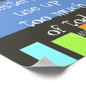 感動的ポスモダンタカラフルと引用文 ポスター (角)