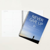 感動的メッセージのモノグラムが与えアップ プランナー手帳 (ディスプレー)