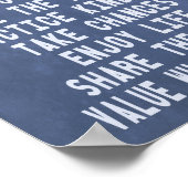 感動的モダンやる気を起こさせる幸福 ポスター (角)