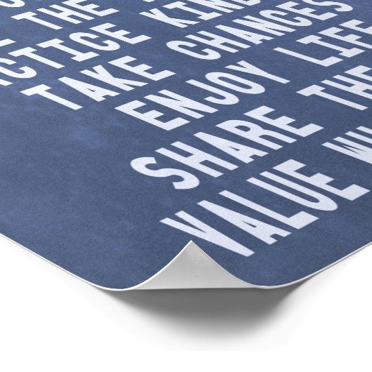 感動的モダンやる気を起こさせる幸福 ポスター (角)