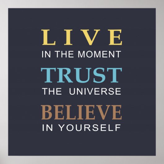 感動的モダンタイポグラフィ ポスター (正面)