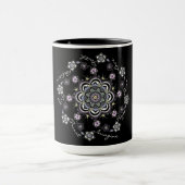 感動的モダン螺輪花曼荼羅 マグカップ (中央)