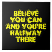 感動的モチベーション前向きの成功引用文 タイル (正面)