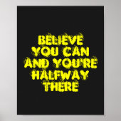 感動的モチベーション前向きの成功引用文 ポスター (正面)