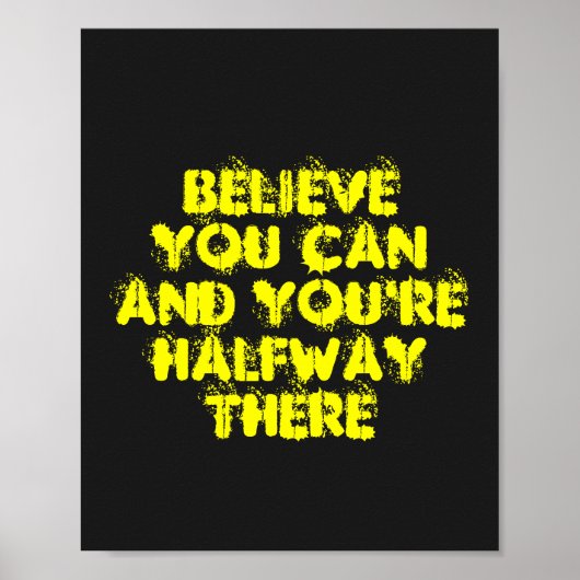 感動的モチベーション前向きの成功引用文 ポスター (正面)