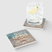 感動的レタリング ストーンコースター (横)