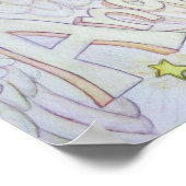 感動的ワードエンジェルズアートポスタープリント ポスター (角)