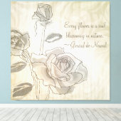 感動的ヴィンテージバラキャンバスプリント キャンバスプリント (インサイチュ (ウッドフロア))