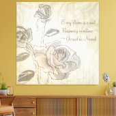 感動的ヴィンテージバラキャンバスプリント キャンバスプリント (インサイチュ (リビング))