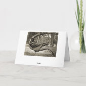 感動的ヴィンテージ写真女性美しい カード (裏面)