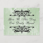 感動的与え今日は我が日のパン ポストカード (正面)