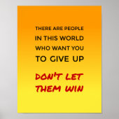 感動的与え前向き引用文 ポスター (正面)