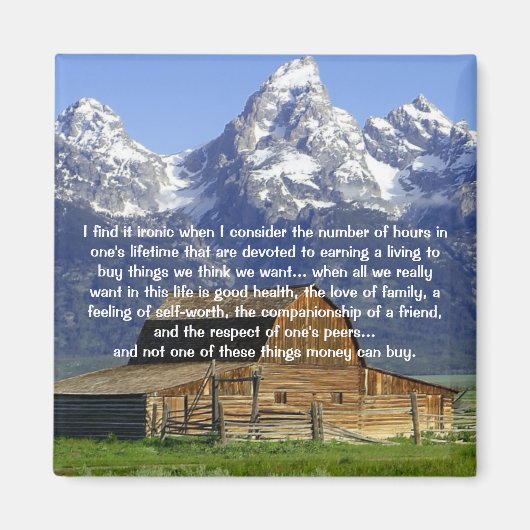 感動的人生の皮肉 マグネット (正面)