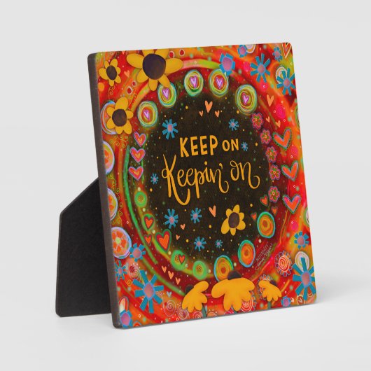 感動的保フローラオン引用文 フォトプラーク (正面)