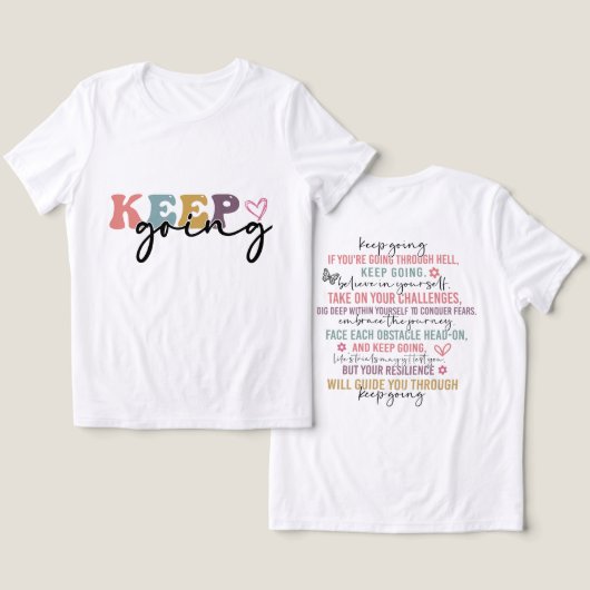 感動的保行く トライブレンドＴシャツ (デザイン正面&裏面)