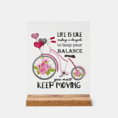 感動的保Word Art Bike アクリルサイン (正面)