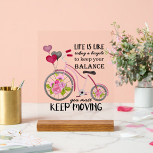 感動的保Word Art Bike アクリルサイン