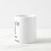 感動的信じやる気を起こさせる引用文 コーヒーマグカップ (中央)