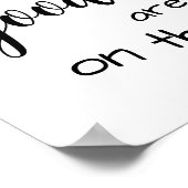 感動的信じやる気を起こさせる引用文 ポスター (角)