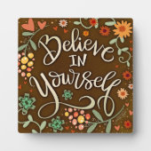 感動的信じフローラ引用文 フォトプラーク (正面)