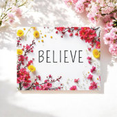 感動的信じ引用文 ポストカード