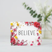 感動的信じ引用文 ポストカード (スタンド正面)