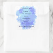 感動的信仰聖書聖なる書物、 経典蔵書票 スクエアシール (バッグ)