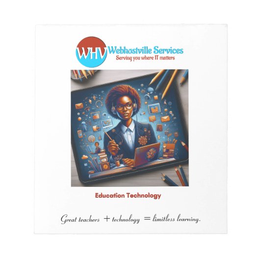 感動的先生テクノロジメモ帳 ノートパッド (正面)