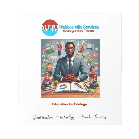 感動的先生テクノロジメモ帳 ノートパッド (正面)