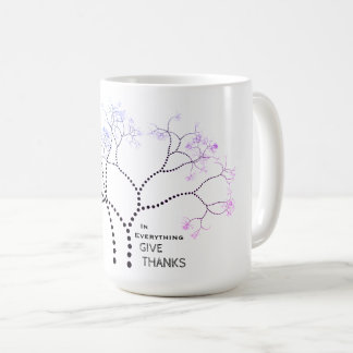 感動的全て与え感謝していの木 コーヒーマグカップ