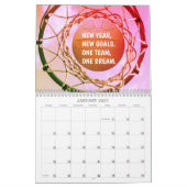 感動的写真と引用文Netball 2023 カレンダー (1月 2027)