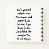 感動的写真祈りの言葉雑誌 ノートブック (裏面)