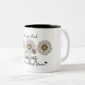 感動的前向きデイジーことわざ ツートーンマグカップ (正面右)