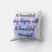 感動的力前向きタイポグラフィ引用文 クッション (裏面)