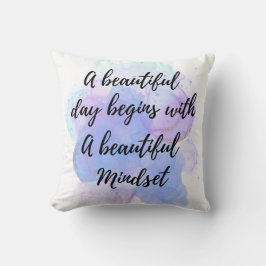 感動的力前向きタイポグラフィ引用文 クッション