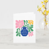 感動的勇気付けられるグリーティングカードフローラ カード (黄色い花)