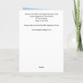 感動的勇気付けられるグリーティングカード カード (裏面)