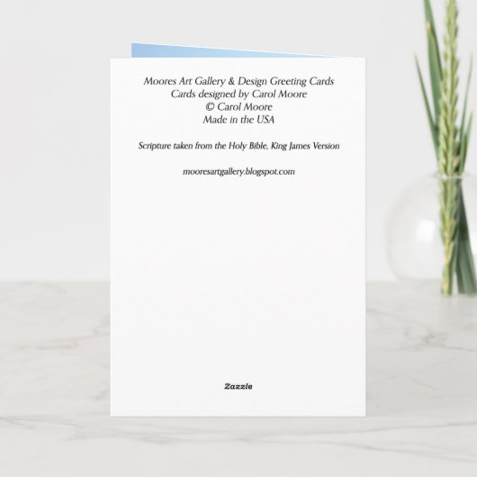 感動的勇気付けられるグリーティングカード カード (裏面)