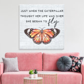 感動的勇気付けられる/引用文 キャンバスプリント (インサイチュ (リビング))