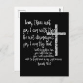 感動的勇気付けられる; Isaiah 41聖書の聖句 ポストカード (正面/裏面)