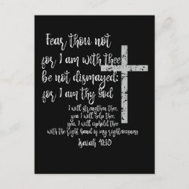 感動的勇気付けられる; Isaiah 41聖書の聖句 ポストカード