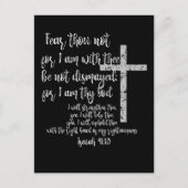 感動的勇気付けられる; Isaiah 41聖書の聖句 ポストカード (正面)